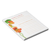 DE GROTE DRIE Nasturtium to-do lijst Notitieblok (Schuin)