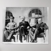 De Grote Drie - WW2 - Conferentie van Teheran 1943 Poster (Voorkant)