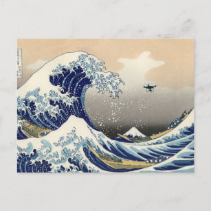 De Grote Drone Wave van Kanagawa Briefkaart