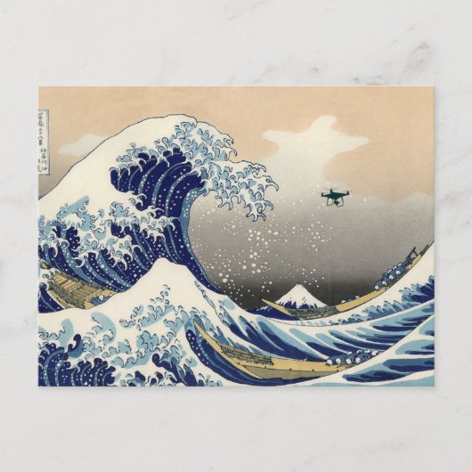 De Grote Drone Wave van Kanagawa Briefkaart (Voorkant)