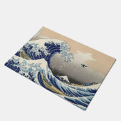 De Grote Drone Wave van Kanagawa Deurmat (Schuin)