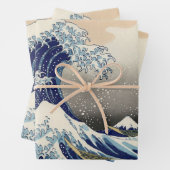 De Grote Drone Wave van Kanagawa Inpakpapier Vel (In situ)