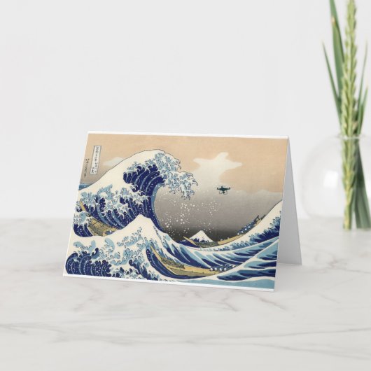 De Grote Drone Wave van Kanagawa Kaart (Voorkant)