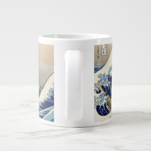 De Grote Drone Wave van Kanagawa Koffiekop (Achterkant)