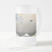 De Grote Drone Wave van Kanagawa Matglas Bierpul (Voorkant rechts)