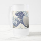 De Grote Drone Wave van Kanagawa Matglas Bierpul (Voorkant links)