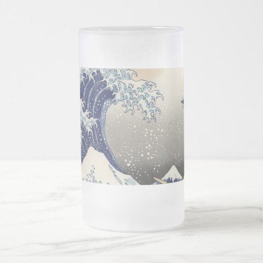 De Grote Drone Wave van Kanagawa Matglas Bierpul (Center)