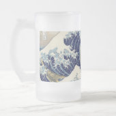 De Grote Drone Wave van Kanagawa Matglas Bierpul (Links)