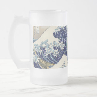 De Grote Drone Wave van Kanagawa Matglas Bierpul