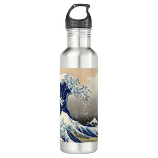 De Grote Drone Wave van Kanagawa Waterfles