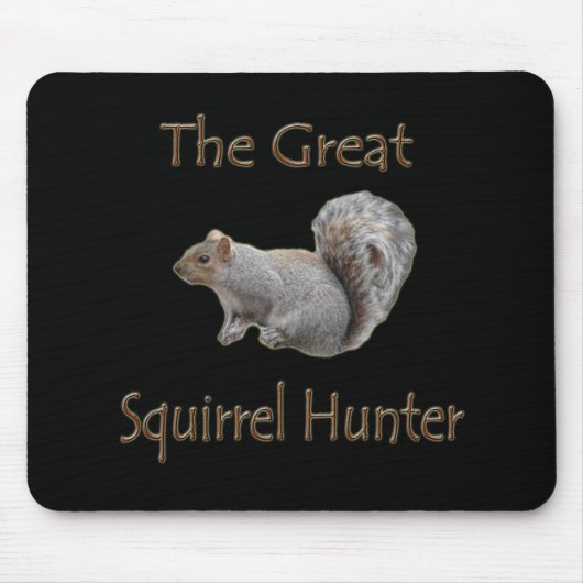 De grote eekhoorn grijs muismat (Voorkant)