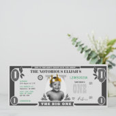 De grote één dollar rekening, nep geld kaart (Staand voorkant)