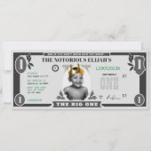 De grote één dollar rekening, nep geld kaart (Voorkant)