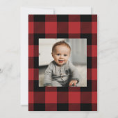 De grote een eerste verjaardag herten thema uitnod kaart (Achterkant)