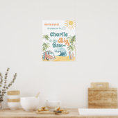 De grote één partij welkom teken-eerste verjaardag poster (Keuken)