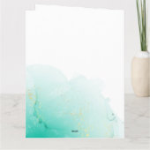 De grote één surfen verjaardagsfeestje teddy surfb kaart (Achterkant)