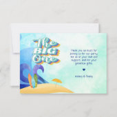 De grote eerste verjaardag dank je kaart (Voorkant)