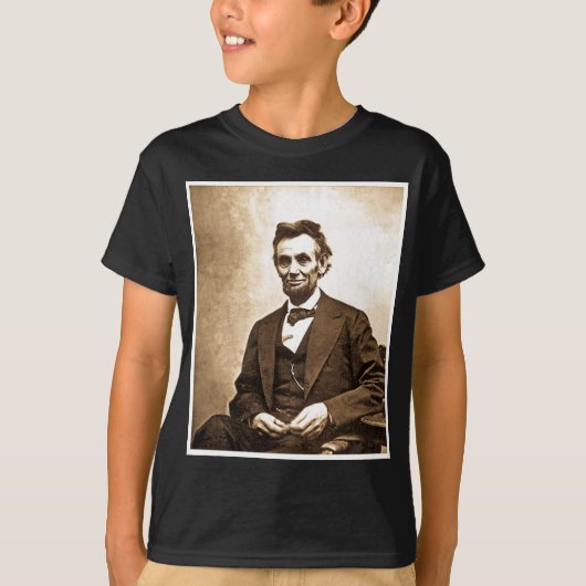 De Grote Emancipator Abe Lincoln (1865) T-shirt (Voorkant)
