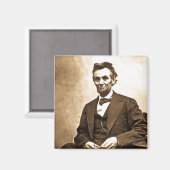 De grote emmancipator - Abe Lincoln (1865) Magneet (Voorkant / Achterkant)