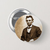 De grote emmancipator - Abe Lincoln (1865) Ronde Button 5,7 Cm (Voorkant /achterkant)