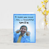 De grote en Mooie kaart van de Glimlach (Gele Bloem)