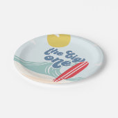 De grote ene Surf bloeit de eerste verjaardag Papieren Bordje (Gekanteld)