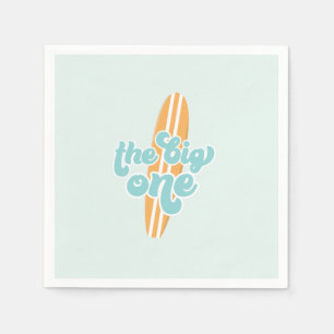 De grote ene Surf bloeit de eerste verjaardag Servet