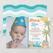 De grote ene Surf op zondag bedankt jullie kaarten (Voorkant / Achterkant)