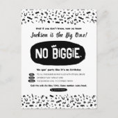 De grote ene verjaardag, 90's Hip Hop beruchte één Uitnodiging Briefkaart (Voorkant)