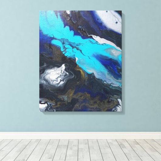 "De grote expansie." Canvas Afdruk (Insitu (Houten vloer))