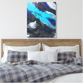 "De grote expansie." Canvas Afdruk (Insitu (Slaapkamer))