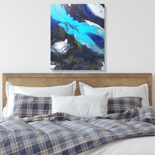 "De grote expansie." Canvas Afdruk (Insitu (Slaapkamer))