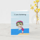 De grote Eyed Kaart van de Nota van de Zwemmer van (Gele Bloem)