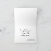 De grote Eyed Poinsettia Creationarts van de Kat Feestdagen Kaart (Binnen)