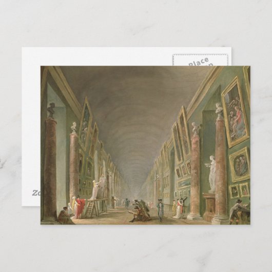De Grote Galerij van het Louvre Briefkaart (Voorkant / Achterkant)