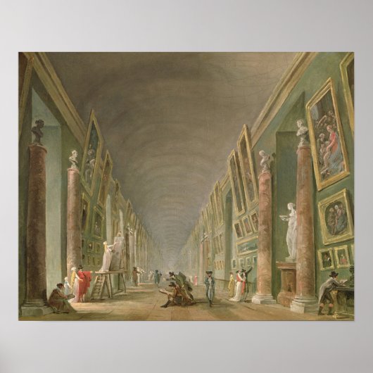 De Grote Galerij van het Louvre Poster (Voorkant)