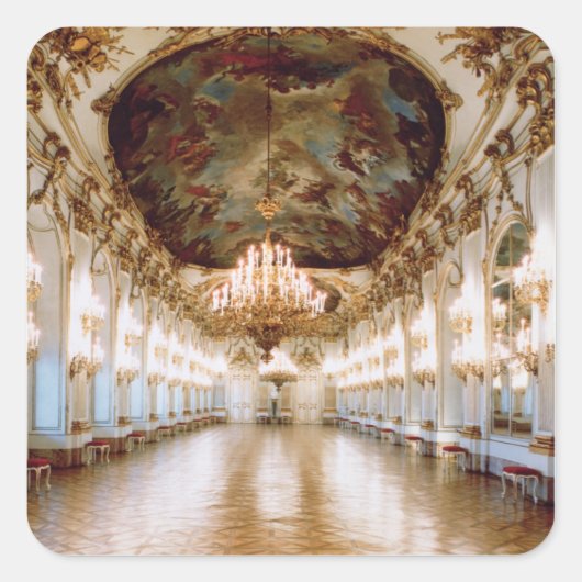 De grote galerij vierkante sticker (Voorkant)