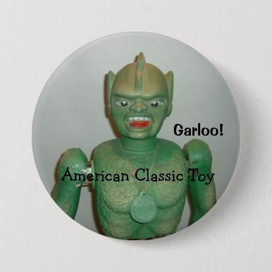 De Grote Garloo Button. Ronde Button 7,6 Cm (Voorkant)