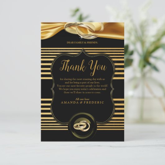 De Grote Gatsby Dank je kaart (Staand voorkant)