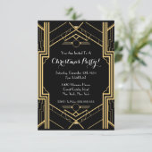 De Grote Gatsby NYC van 1920 met kerst Kaart (Staand voorkant)