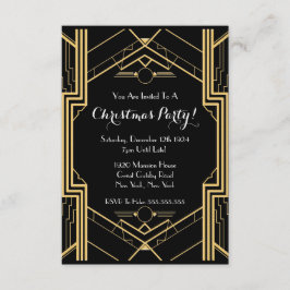 De Grote Gatsby NYC van 1920 met kerst Kaart