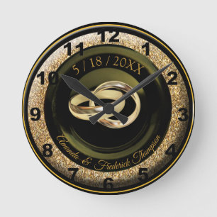 De Grote Gatsby Wedding Gift Clock Ronde Klok
