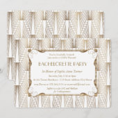 De Grote Gatsby White Bachelorette Party van de Ro Kaart (Voorkant / Achterkant)