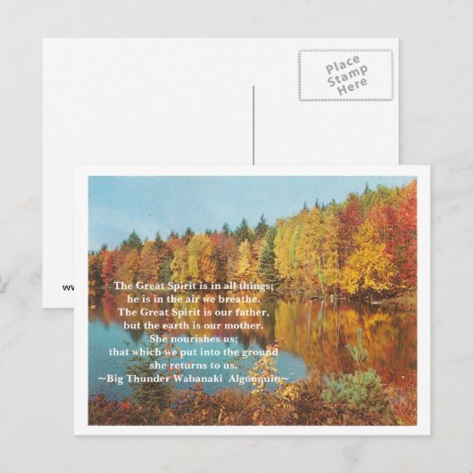 De grote geest briefkaart (Voorkant / Achterkant)