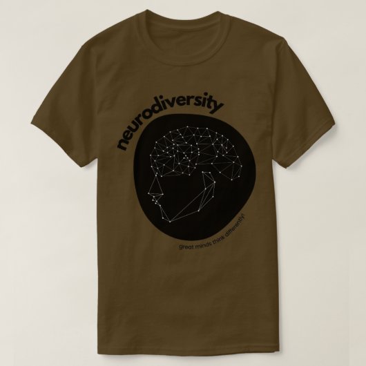 de grote geest van de neurodiversiteit denkt ander t-shirt (Design voorkant)