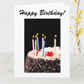 De grote Gelukkige Kaart van de Verjaardag (Gele Bloem)