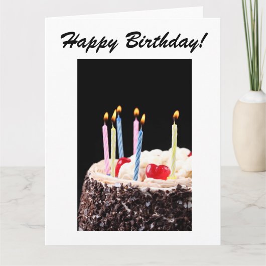 De grote Gelukkige Kaart van de Verjaardag (Voorkant)