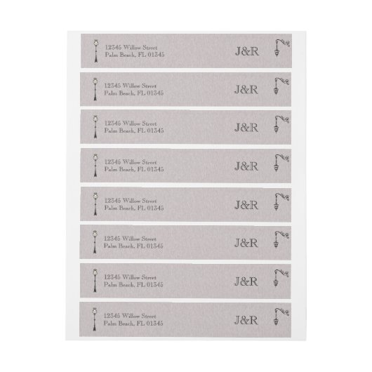 De grote gemakkelijke bruiloft wrap rond label (Vel)