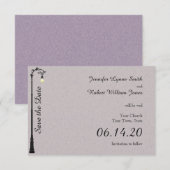 De Grote Gemakkelijke Huwelijk bewaart de Datum Save The Date (Voorkant / Achterkant)