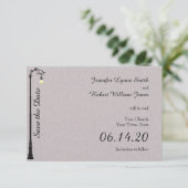 De Grote Gemakkelijke Huwelijk bewaart de Datum Save The Date (Staand voorkant)